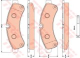 Set placute frana,frana disc IVECO DAILY V caroserie inchisa/combi (2011 - 2014) TRW GDB1780