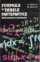 Formule Si Tabele Matematice - E. Rogai, M. Rogai foto