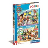 Puzzle Clementoni Paw Patrol, 2 x 20 piese