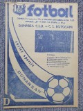 Program meci fotbal Dunarea CSU Galati-CS Botosani 14 Sept 1986, stare buna