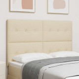 Cumpara ieftin Tăblie cu LED cu lumini cu bandă LED Crem 144 cm țesătură