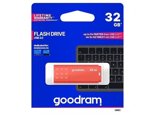 Stick USB 3.0 32GB Portocaliu
