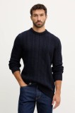 Barbour pulover de l&acirc;nă culoarea bleumarin, MKN1679
