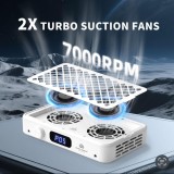 Cumpara ieftin Aspirator pentru manichiură cu două ventilatoare GFD-2000, putere 7000 rpm, Global Fashion