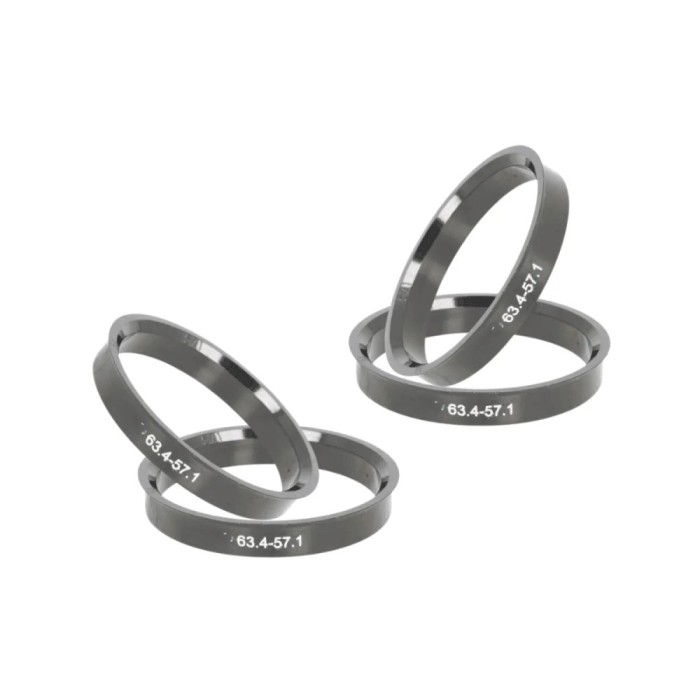 Set 4 inele centrare din ABS 63.4X57.1mm pentru&nbsp;jante&nbsp;aliaj
