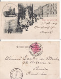 Cernauti , Bucovina - litografie -editura Romuald Schally, Circulata, Printata
