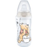 Cana NUK ACTIVE, DISNEY, cu tetina de invatare, 12 luni, 300 ml, fete
