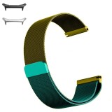 Curea otel, Milanese Loop Slim, compatibila cu Samsung Galaxy Watch Ultra, Green Mix
