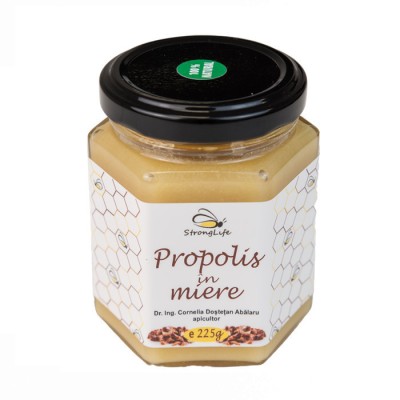Propolis in miere by Dr. Ing. Cornelia Dostetan Abalaru apicultor - 225g foto