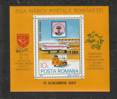 Romania 1983 - #1083 Ziua Marcii Postale Romanesti 1v S/S MNH foto