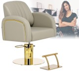 Scaun de coafat Imperia hidraulic rotativ pentru salonul de coafură Suport cromat scaun de coafor
