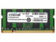 Memorie laptop Crucial 2GB DDR2 800MHz CL6 foto