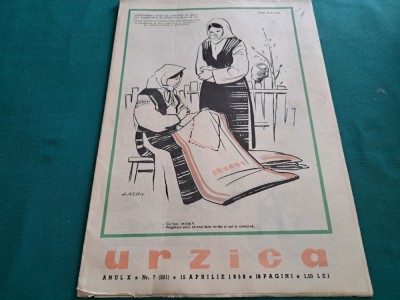 REVISTA URZICA * NR. 7 *1958* foto