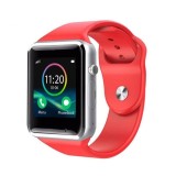 Resigilat Ceas Smartwatch Techstar&reg; A1, Camera Foto, Ecran 1.54inch, Bluetooth, Compatibil SIM si MicroSD, Apelare, Rosu