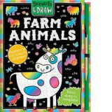 Scratch &amp; Draw Farm Animals