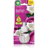 Air Wick Essential Oils Smooth Satin &amp; Moon Lily rezervă pentru difuzorul electric 19 ml