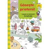 Gaseste prietenii! In natura. Lipeste si coloreaza. Nivelul 2/***
