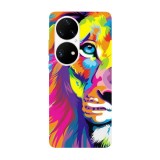 Husa compatibila cu Huawei Nova 9 model Colorful king of jungle, Silicon, TPU, Viceversa, Transparent, Carcasa