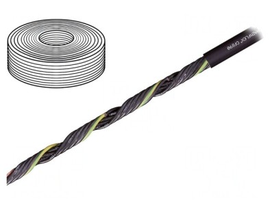 Cablu de Control chainflex CF890 3G0.5mm2 PUR Negru foto