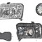 Far Fiat Panda (169), 09.2003-12.2012, fata, Stanga, mufa cu 8 gauri; H4+PY21W+W5W; electric, BestAutoVest