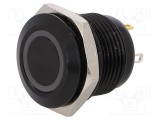 Comutator anti-vandalism ONPOW Poz: 2 SPST-NO 2A/36VDC IP65 verde