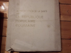 Carte La protection de la sante dans la Republique Populaire Roumaine RPR foto