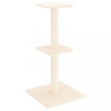 Cumpara ieftin Ansamblu de pisici cu stalpi din funie de sisal, crem, 73 cm