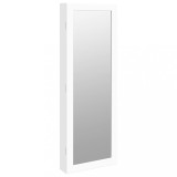 Cumpara ieftin Dulap de bijuterii cu oglinda si lumini LED, de perete, alb