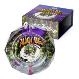 Cumpara ieftin Scrumiera Sticla Best Buds Alien OG, 4 Notch-uri Jointuri, Cutie Cadou, Design Extraterestri Mov, Cristal Inalta Calitate