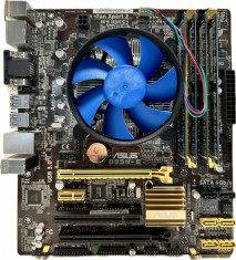 Kit Placa de baza ASUS B85M-E + procesor Xeon E3-1271v3(i7 4790) + 16 gb DDR3 1600mhz + cooler foto