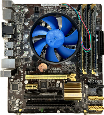 Kit Placa de baza ASUS B85M-E + Xeon E3-1231 v3 (i7 4770) + 16 gb ram + cooler foto