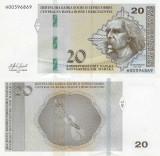 BOSNIA HERTEGOVINA █ bancnota █ 20 Konvertibilnih Marka █ 2019 █ P-83 SRB █ UNC