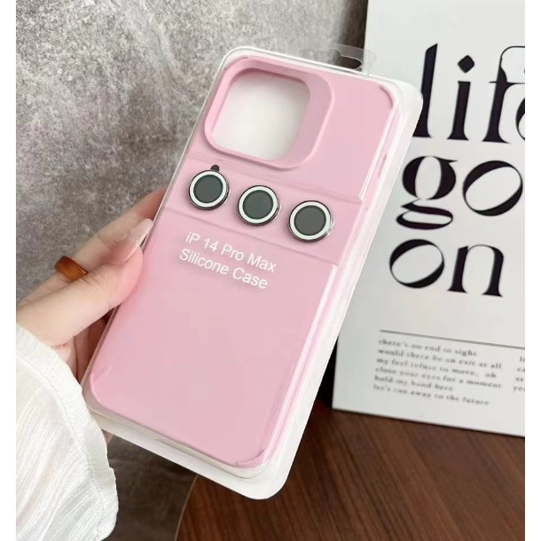 Husa protectie pentru Apple iPhone 13 Liquid Silicone Flippy, protectie camera, design modern, rezistenta la impact, roz