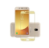 Folie Sticla 3D Full Gold pentru Samsung Galaxy J7 2017, Protectie Ecran 9H