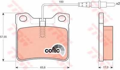 Set placute frana,frana disc MERCEDES V-CLASS (638/2) (1996 - 2003) TRW GDB1289 foto