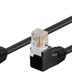 Cablu de retea U/UTP Goobay, cat5e, patch cord, 2m, negru