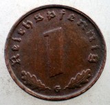 2.524 GERMANIA WWII 1 REICHSPFENNIG 1939 G, Europa, Bronz