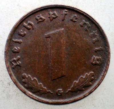 2.524 GERMANIA WWII 1 REICHSPFENNIG 1939 G foto