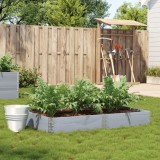 vidaXL Jardinieră de grădină, gri, 150x100 cm, lemn masiv pin 3295413