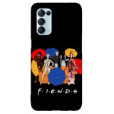 Husa compatibila cu Oppo Find X3 Lite model Friends horror edition, Silicon, TPU, Viceversa, Transparent, Carcasa