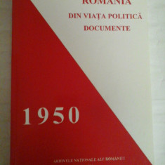 ROMANIA DIN VIATA POLITICA * DOCUMENTE - Arhivele Nationale ale Romaniei - prefata Alexandru DUTU (dedicatie si autograf pentru prof. Gh.