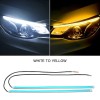 Set banda DRL LED 45 cm cu functie de semnalizare flow lumina alba + semnalizare galbena 12V Cod: SPT451504WAF12 Automotive TrustedCars, Oem