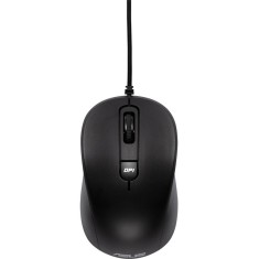 Mouse MU101C, Optic, cu fir de 1.5 metri, USB, rezolutie 1000dpi, negru