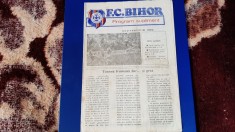 program- supliment FC Bihor sept. 1982