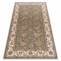 Covor L&acirc;nă NAIN Ornament, cadru 7338/51088 verde / bej, 120x170 cm