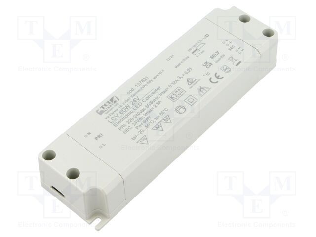 Alimentator pulsatoriu LED 24VDC 2,5A TCI IP20