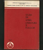STUDII DE LIMBĂ LITERATURĂ ȘI FOLCLOR, SOCIETATEA ȘTIINȚE FILOLOGICE REȘIȚA 1969