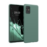 Husa pentru Samsung Galaxy A51, Silicon, Verde, 51196.171, Carcasa, Kwmobile