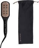 Placa de indreptat Remington 2in1: Placa de indreptat si perie de par pentru timp redus de coafare CB7400, Negru