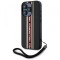 Husa pentru Apple iPhone 15 Pro Max, Karl Lagerfeld, Saffiano Athleisure Stripes with Strap, Rosie